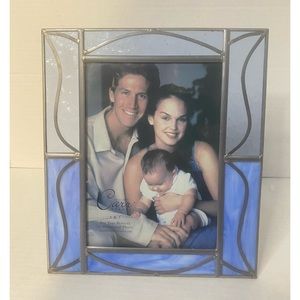 Picture frame by Carr frames 5 x7 Smokey shades of blues resemble of stain glass
